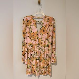 Free People Pink Floral Dress
